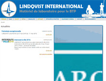 Tablet Screenshot of lindqvist-international.com